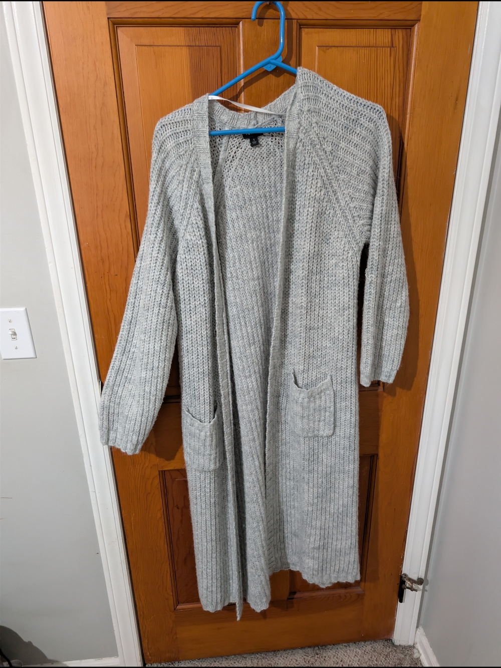 Torrid Long Gray Knit Open Cardigan